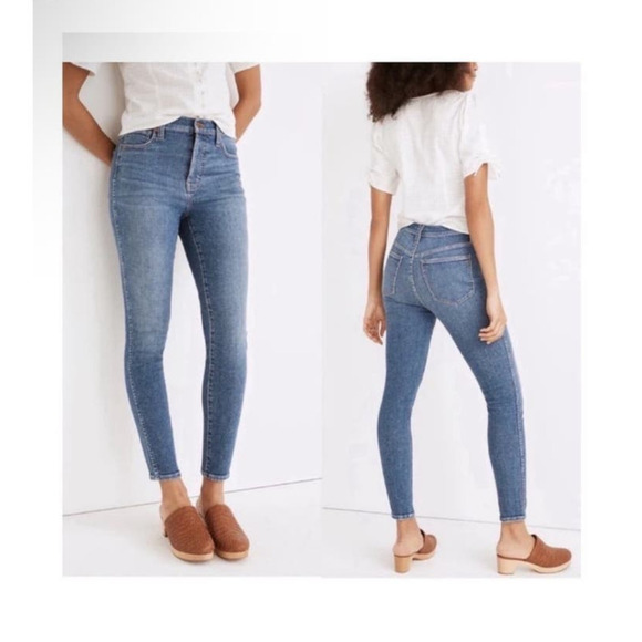 Madewell 9” high rise skinny jeans - Picture 2 of 11